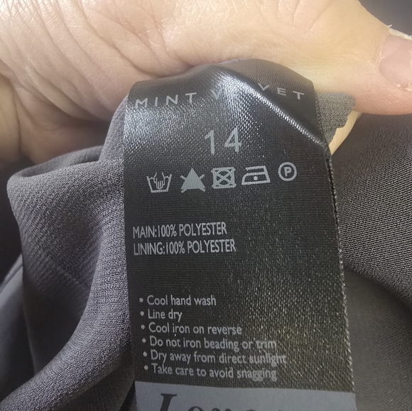 Mint Velvet Elegant Gray Sleeveless Layered Dress, Size 14, NWT - Picture 7 of 7
